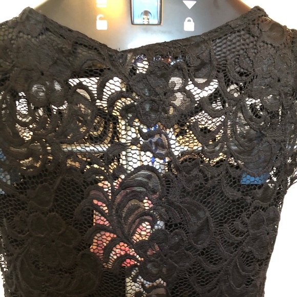 Black lace dress juniors size S - Picture 3 of 5